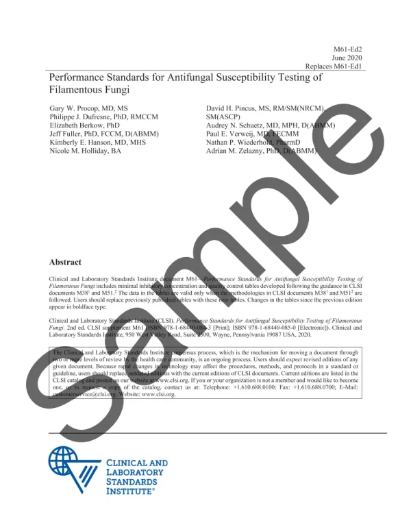 CLSI M61 pdf