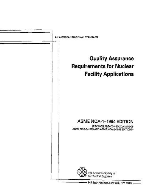 ASME NQA-1-1994 pdf