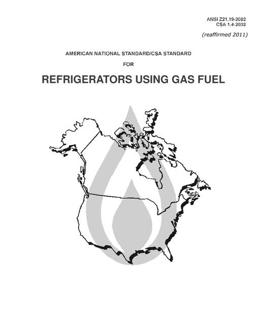 CSA ANSI Z21.19-2002/CSA 1.4-2002 (R2011) pdf