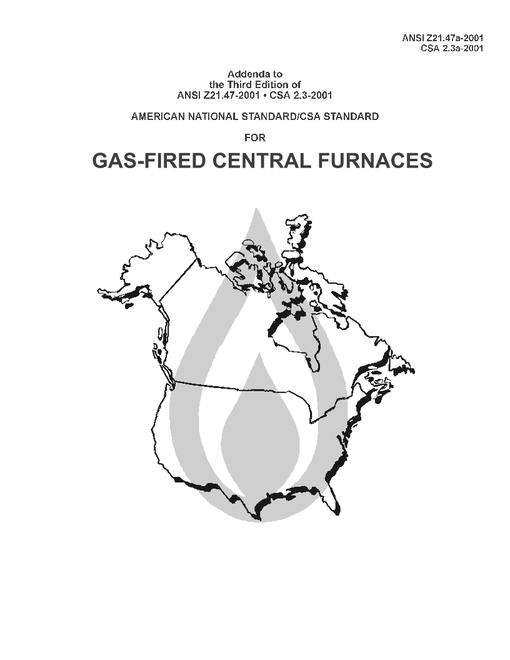 CSA ANSI Z21.47a-2001/2.3a-2001 pdf