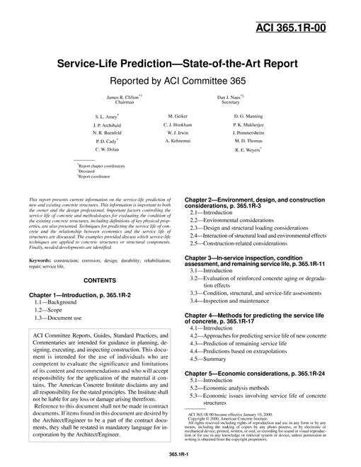 ACI 365.1R-00 pdf