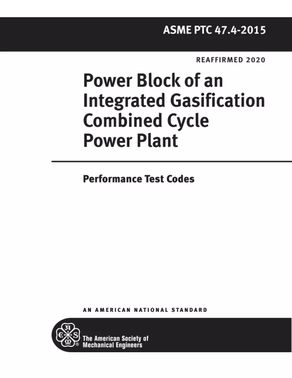 ASME PTC 47.4-2015 (R2020) pdf