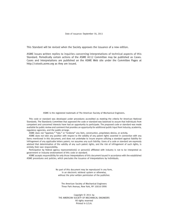 ASME A112.18.9-2011 (R2022) pdf