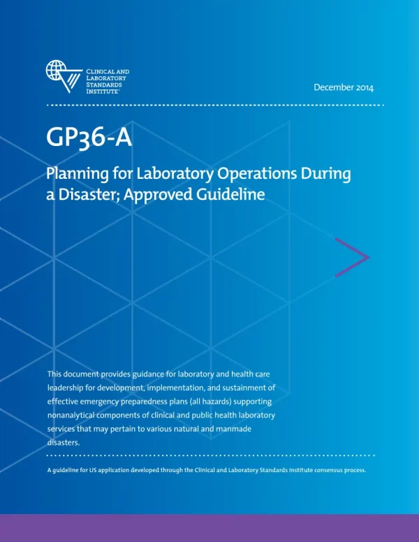 CLSI GP36-A (R2019) pdf