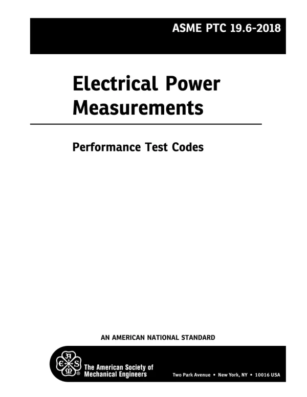 ASME PTC 19.6-2018 (R2023) pdf