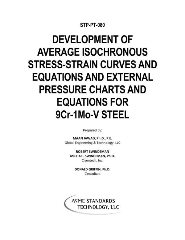 ASME STP-PT-080 pdf