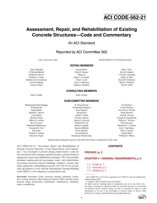 ACI CODE-562M-21 pdf