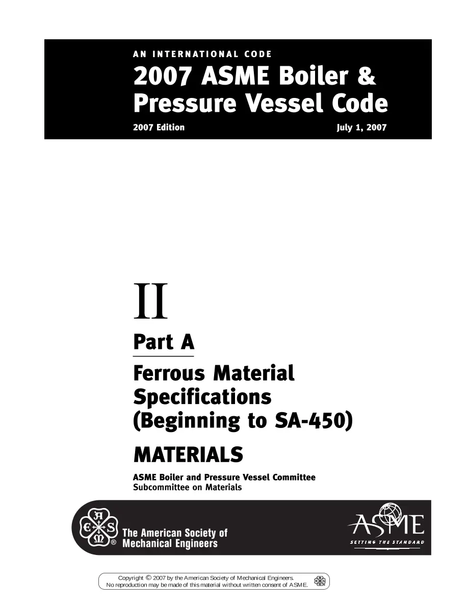 ASME BPVC-IIA-2007 pdf