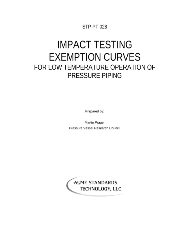 ASME STP-PT-028 pdf