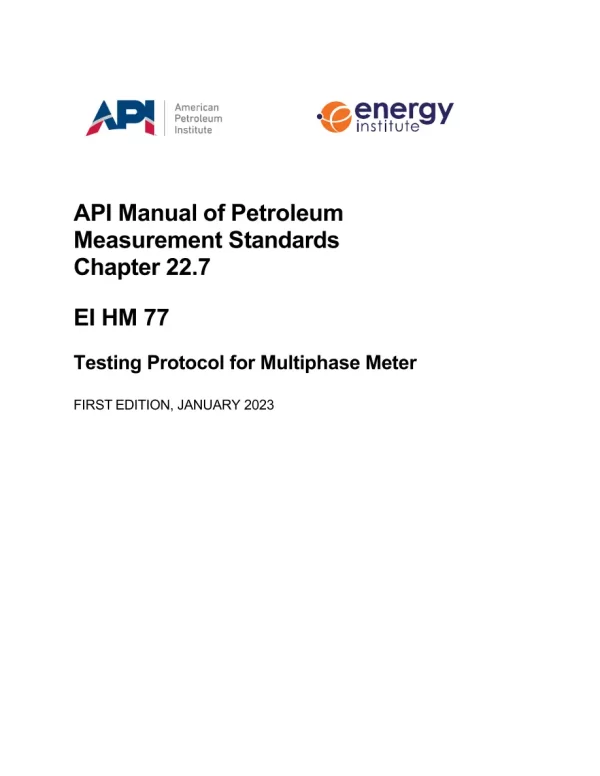 API MPMS Chapter 22.7 pdf