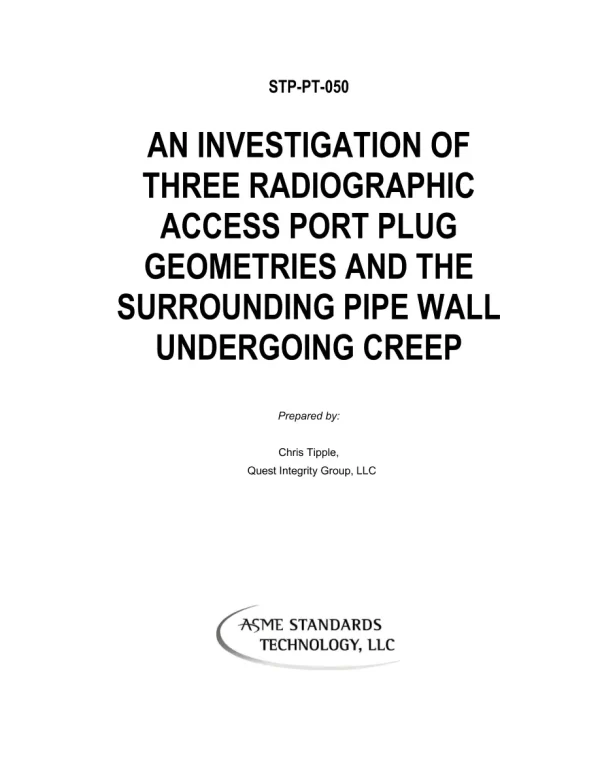 ASME STP-PT-050 pdf