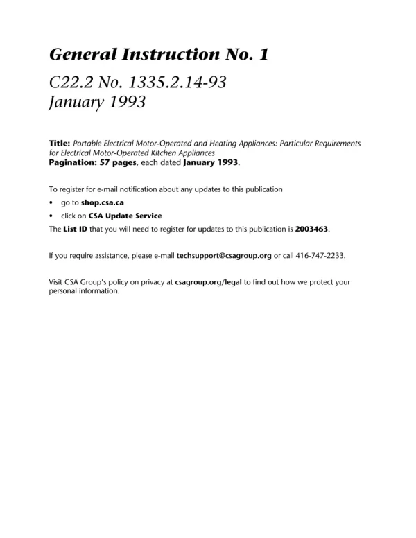 CSA C22.2 NO. 1335.2.14-93 (R2023) pdf