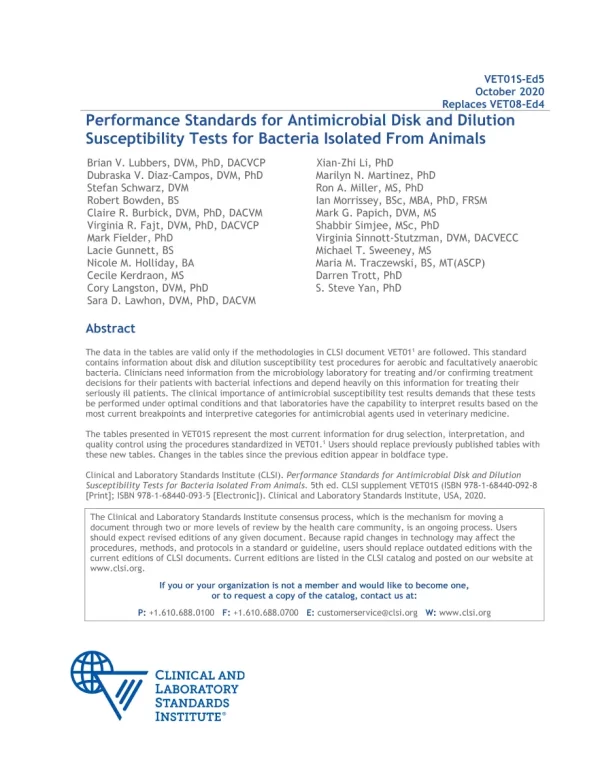 CLSI VET01S pdf