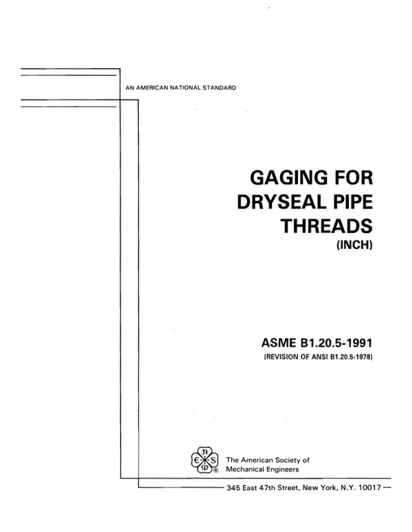 ASME B1.20.5-1991 (R2024) pdf