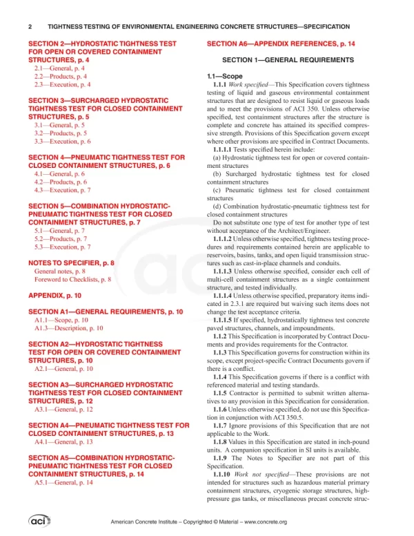 ACI SPEC-350.1-22 pdf