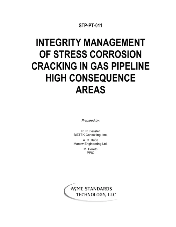 ASME STP-PT-011 pdf