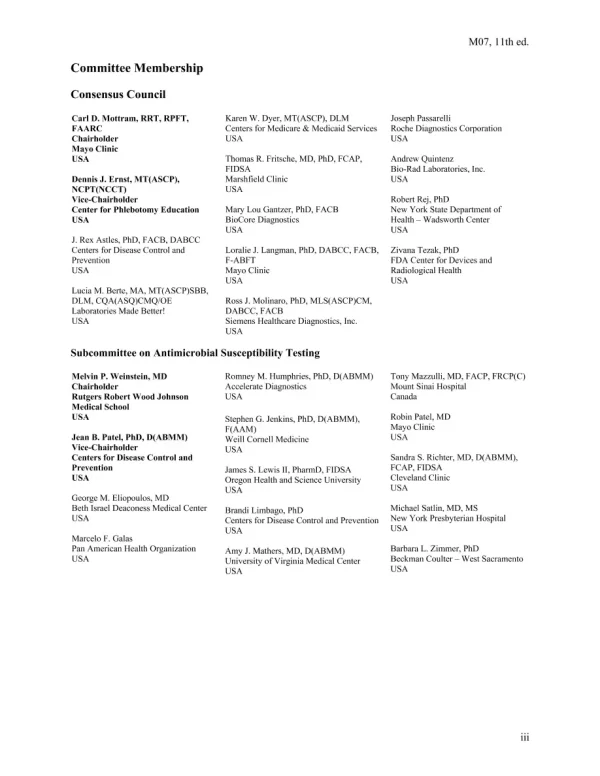 CLSI M07-Ed11 and M100-Ed28 Package pdf