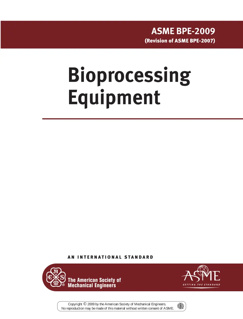 ASME BPE-2009 pdf