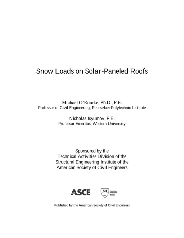 Snow Loads on Solar-Paneled Roofs pdf