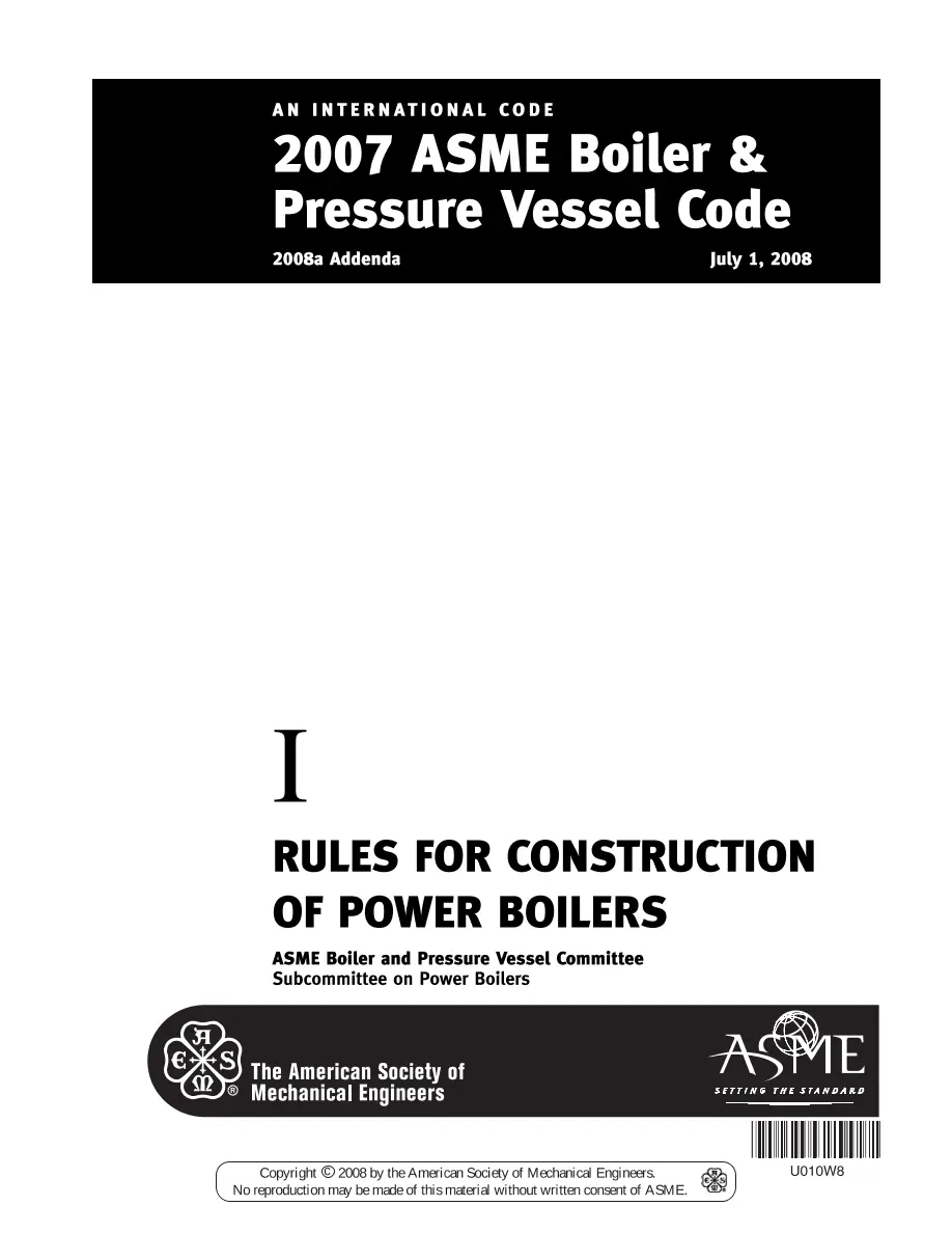 ASME BPVC-I-2007 pdf