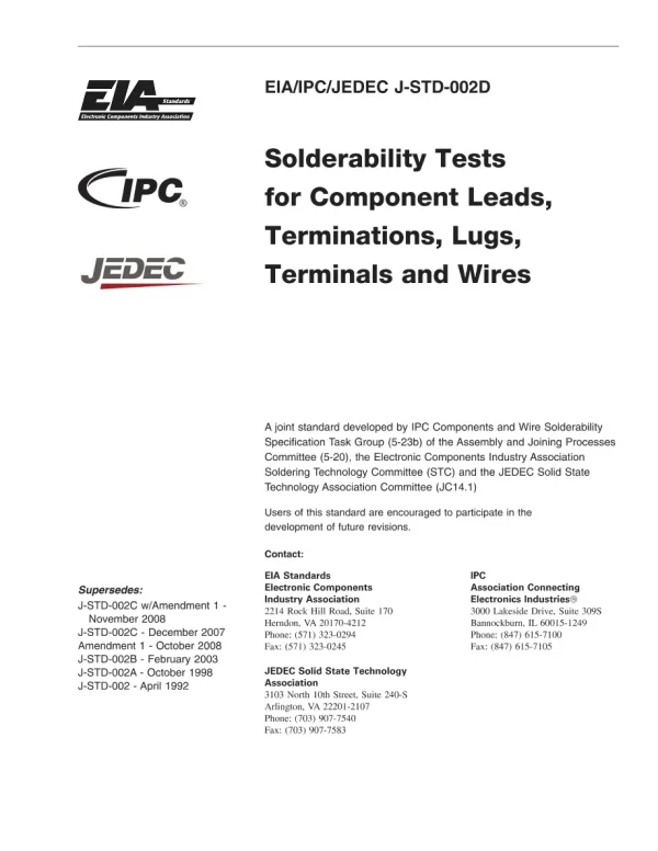 IPC J-STD-002D pdf