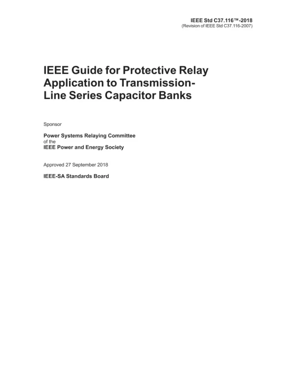 IEEE C37.116-2018 pdf