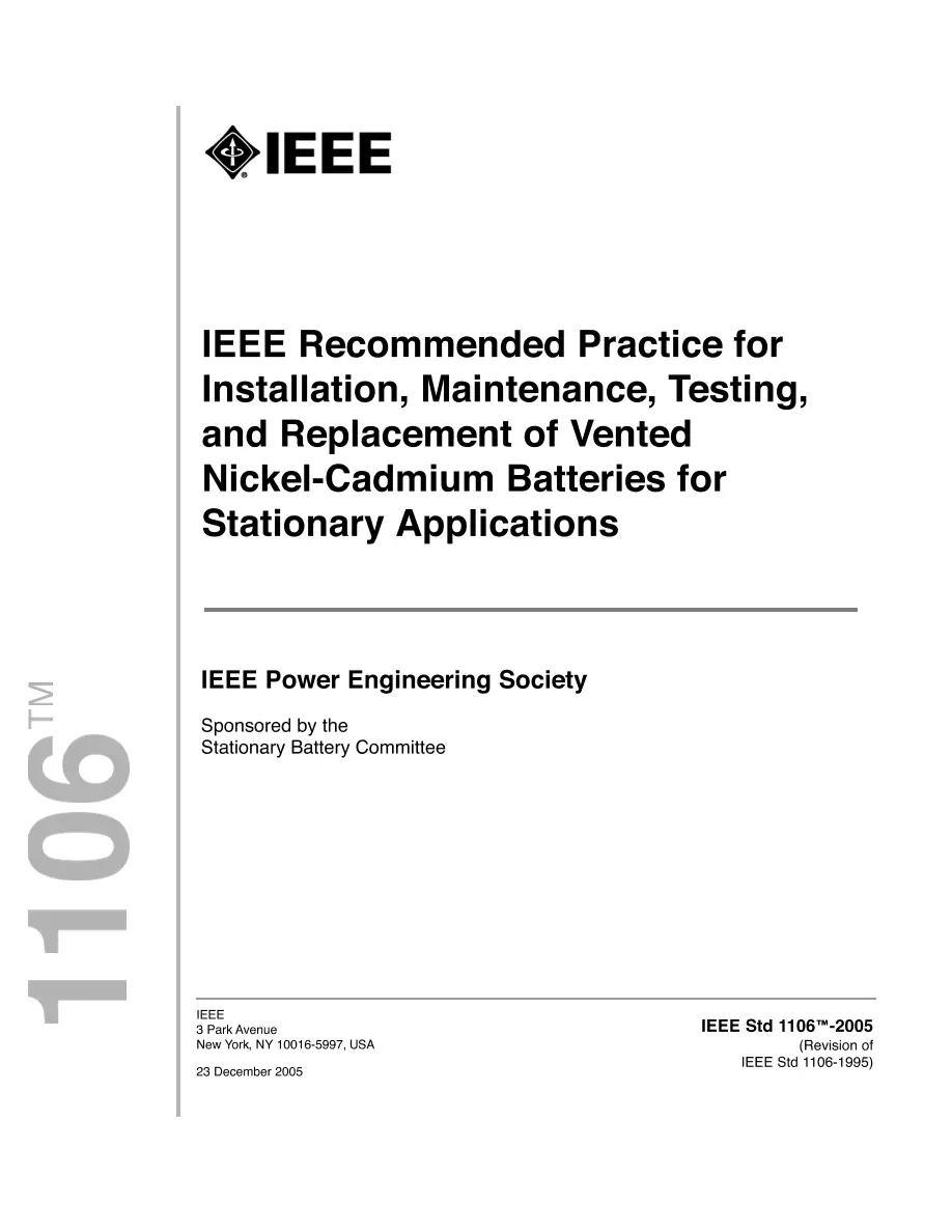 IEEE 1106-2005 pdf