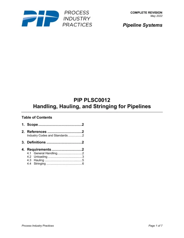 PIP PLSC0012 pdf