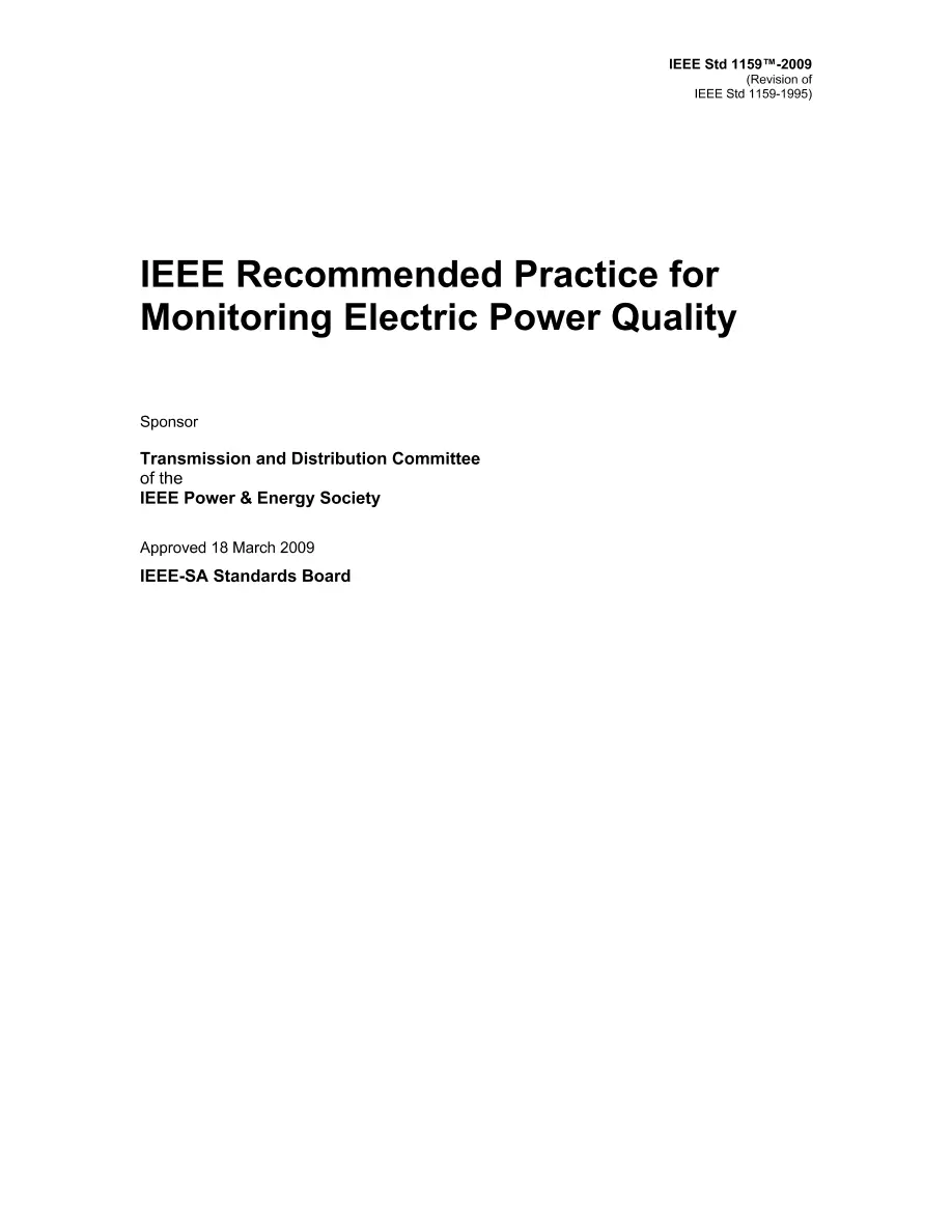 IEEE 1159-2009 pdf