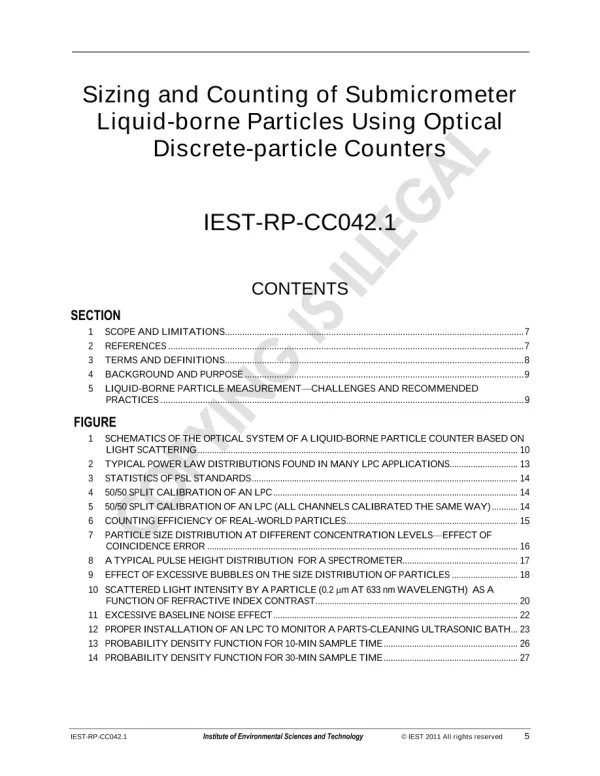 IEST RP-CC042.1 pdf