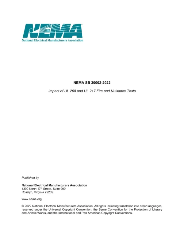 NEMA SB 30002-2022 pdf