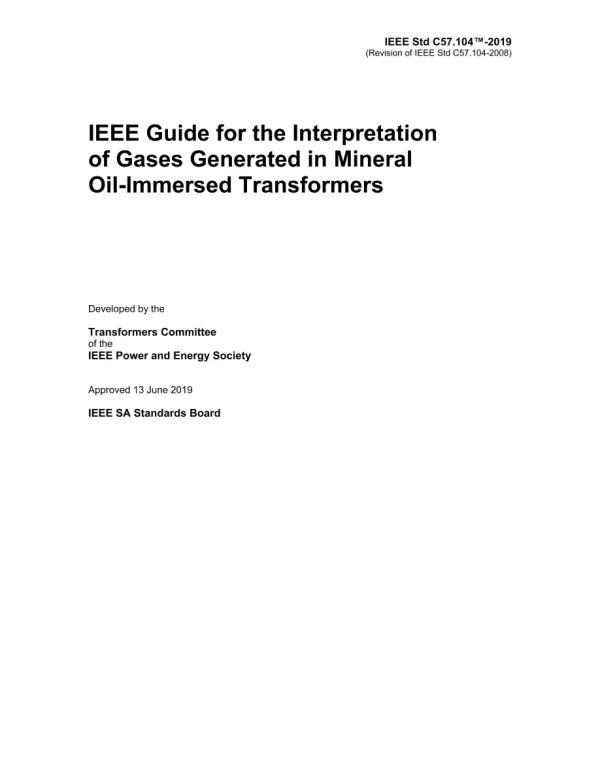 IEEE C57.104-2019 pdf