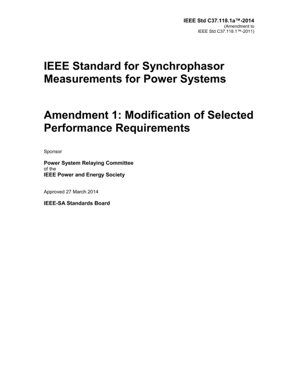 IEEE C37.118.1a-2014 pdf