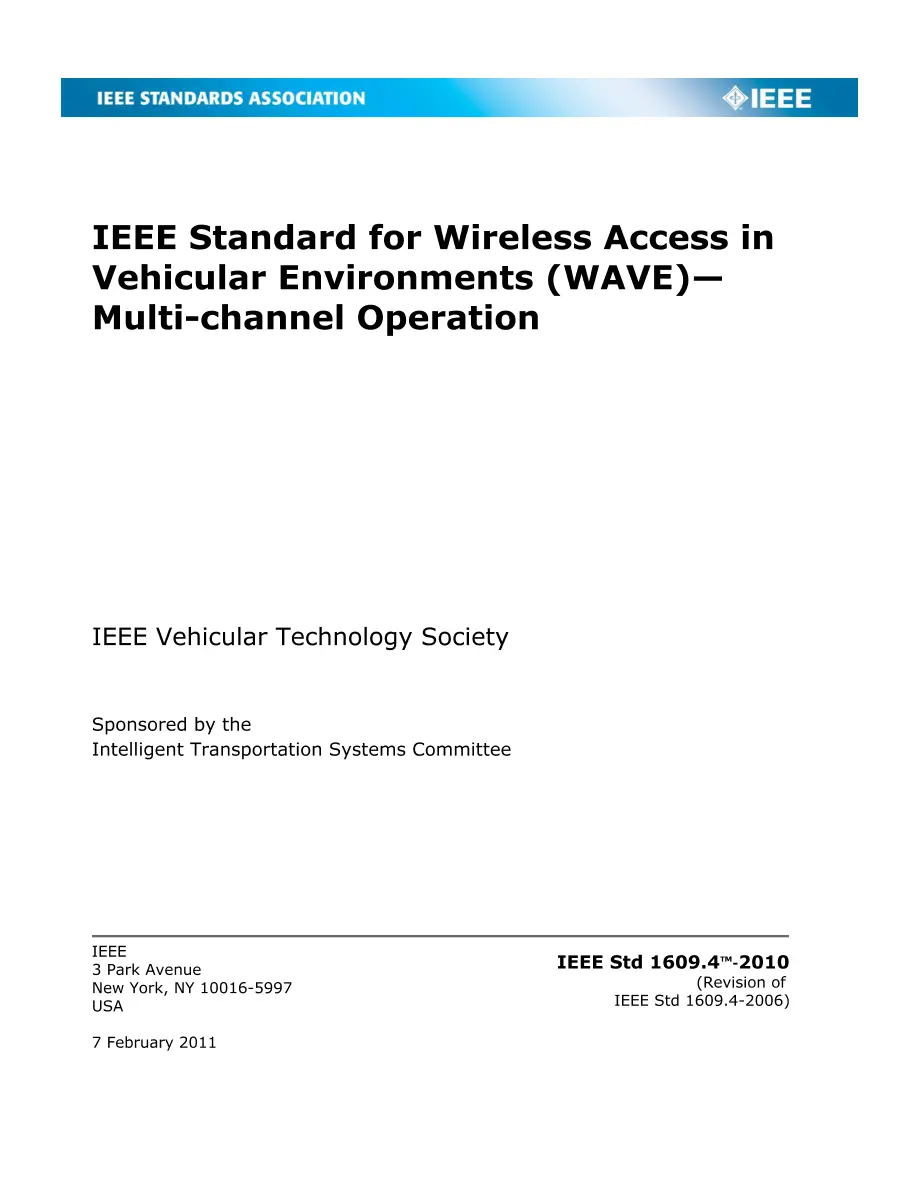 IEEE 1609.4-2010 pdf