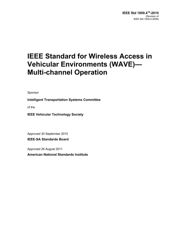 IEEE 1609.4-2010 pdf