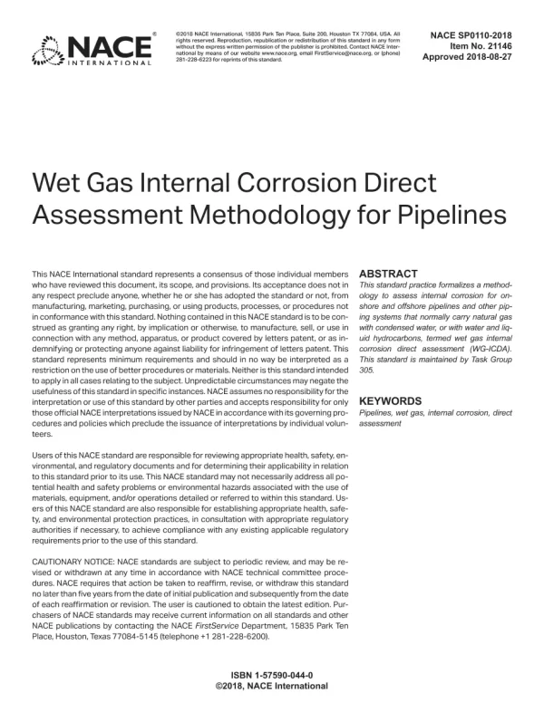 NACE SP0110-2018 pdf