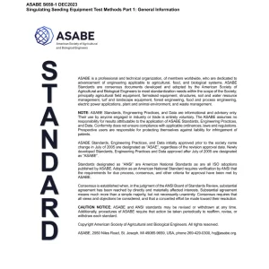 ASAE/ASABE S658-1 pdf