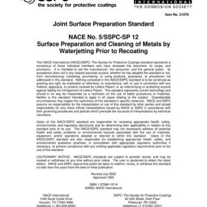 NACE No. 5 - SSPC SP12 pdf