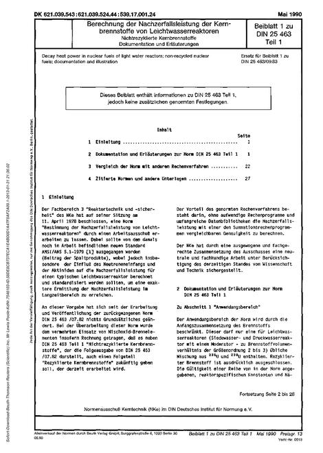 DIN 25463-1 Supplement 1 pdf