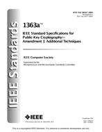 IEEE 1363a-2004 pdf