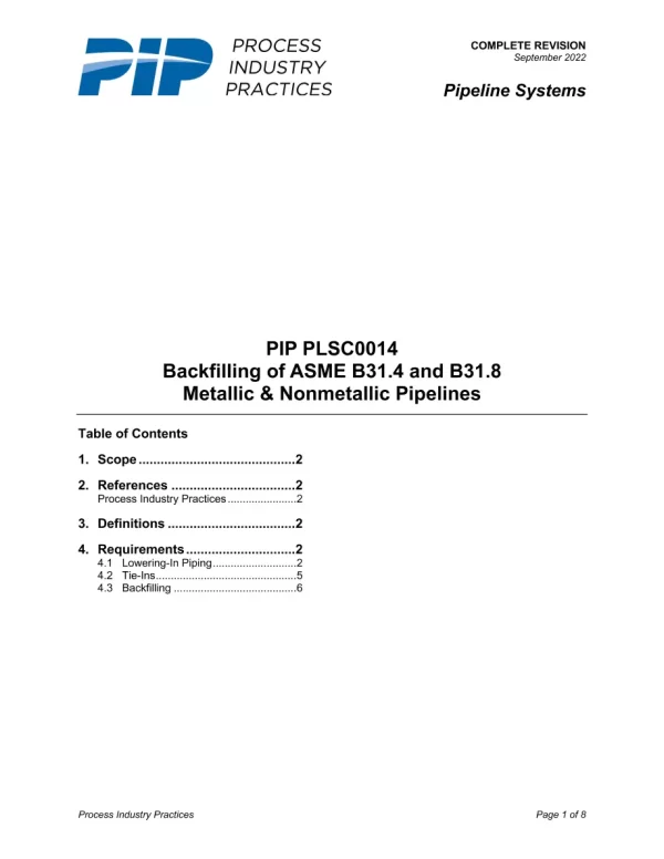 PIP PLSC0014 pdf