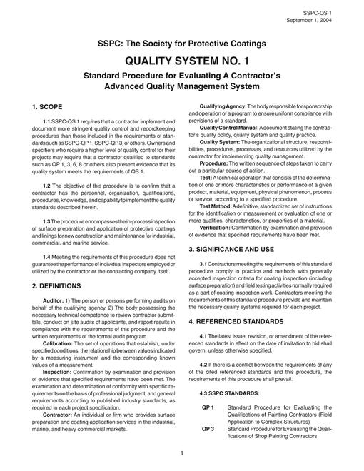 SSPC QS 1 pdf