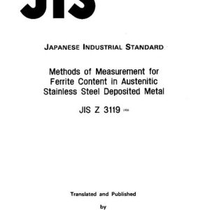 JIS Z 3119:1988 pdf