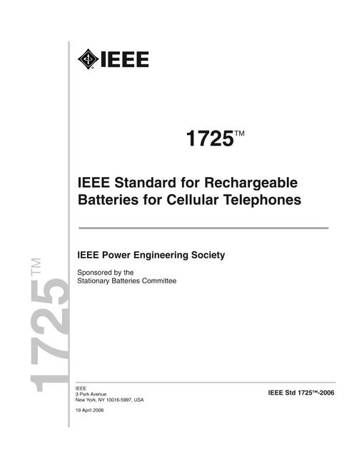 IEEE 1725-2006 pdf