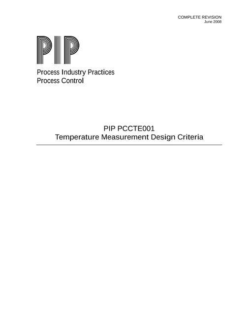 PIP PCCTE001 pdf