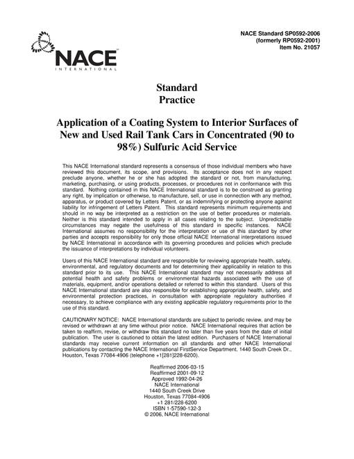 NACE SP0592-2006 pdf