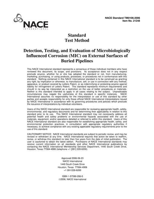 NACE TM0106-2006 pdf