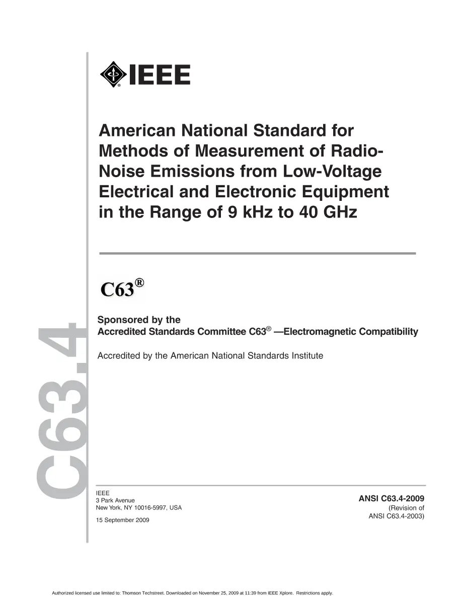 IEEE C63.4-2009 pdf