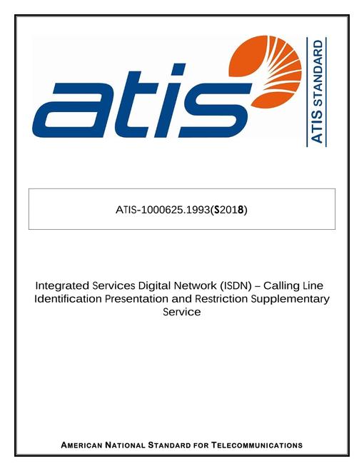 ATIS 1000625.1993(S2018) pdf