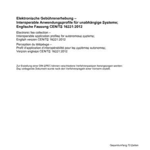 DIN CEN/TS 16331 pdf